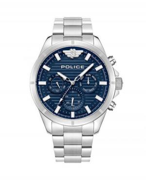 Мужские Классические Кварцевый Часы Police PEWJK2227804 Синий Циферблат