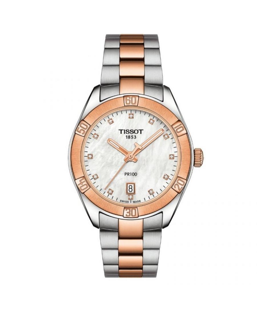 Women Swiss Classic Quartz Watch Tissot T101.910.22.116.00 Mother of Pearl Dial