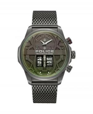Men Fashion Quartz Digital Watch POLICE PEWJG0006503 Green Dial 44mm
