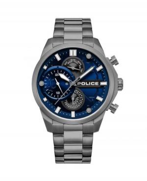 Men Classic Quartz Analog Watch POLICE PEWGK0039205 Blue Dial 44mm