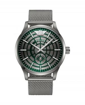 Мужские Fashion Кварцевый Аналоговый Часы POLICE PEWJG0005205 Зелёный Dial 44mm