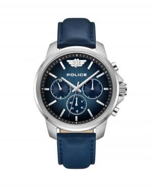 Men Classic Quartz Analog Watch POLICE PEWJF0006301 Blue Dial 44mm