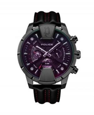 Мужские Fashion Кварцевый Аналоговый Часы POLICE PEWJF2203704 Фиолетовый Dial 48mm