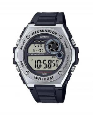 Mężczyźni sportowy Funkcjonalny Japonia kwarcowy cyfrowe Zegarek Timer CASIO MWD-100H-1AVEF Szary Dial 51mm