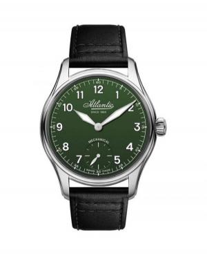 Мужские Швейцарские Классические Automatic Часы Atlantic 52952.41.73 Зелёный Циферблат