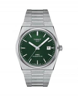 Men Classic Luxury Swiss Automatic Analog Watch TISSOT T137.407.11.091.00 Green Dial 40mm