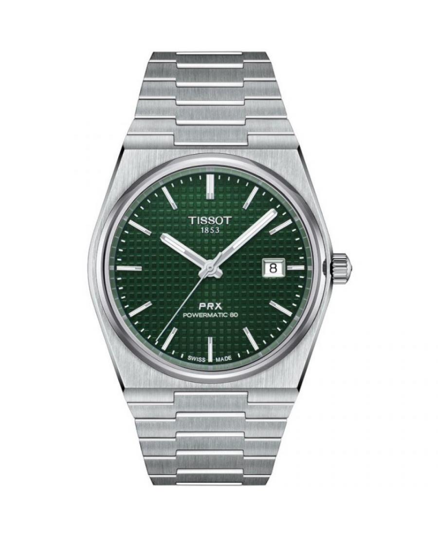 Mężczyźni klasyczny Luxury Szwajcar automatyczny analogowe Zegarek TISSOT T137.407.11.091.00 Zielony Dial 40mm