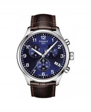 Men Classic Quartz Analog Watch Chronograph TISSOT T116.617.16.047.00 Blue Dial 45mm