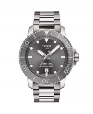 Men Classic Sports Diver Luxury Swiss Automatic Analog Watch TISSOT T120.407.11.081.01 Grey Dial 43mm