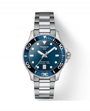 Men Classic Sports Diver Swiss Quartz Analog Watch TISSOT T120.210.11.041.00 Blue Dial 36mm