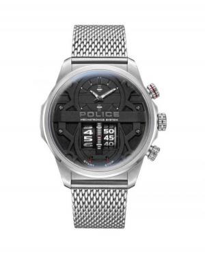 Men Fashion Quartz Analog Watch POLICE PEWJG0006504 Grey Dial 44mm