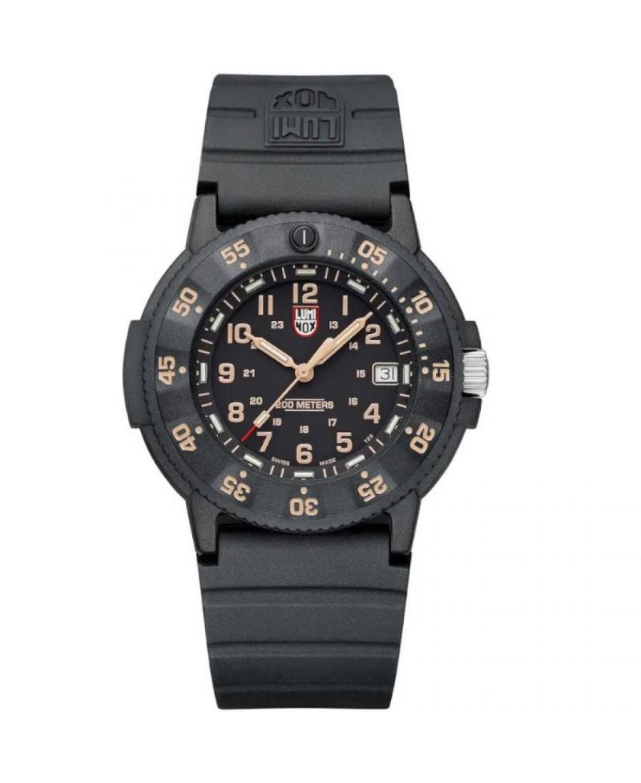 Men Swiss Sports Quartz Watch Luminox XS.3001.EVO.OR.S Black Dial