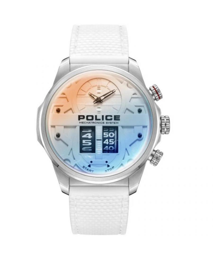 Мужские Fashion Спортивные Кварцевый Аналоговый Часы POLICE PEWJM0006506 Многоцветный Dial 44mm