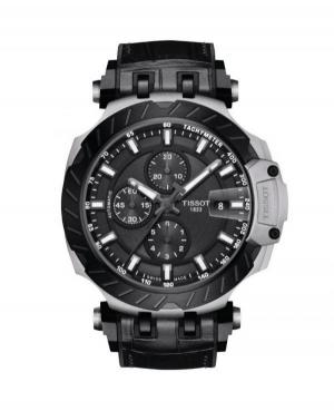 Men Sports Luxury Swiss Automatic Analog Watch Chronograph TISSOT T115.427.27.061.00 Black Dial 45mm