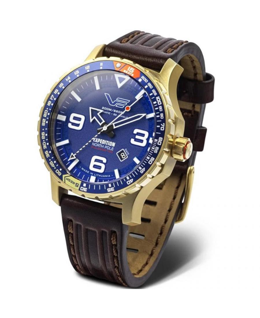 Men Sports Automatic Watch Vostok Europe YN55-597B730LeSIRED Blue Dial