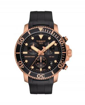 Men Classic Sports Diver Swiss Quartz Analog Watch Chronograph TISSOT T120.417.37.051.00 Black Dial 45mm