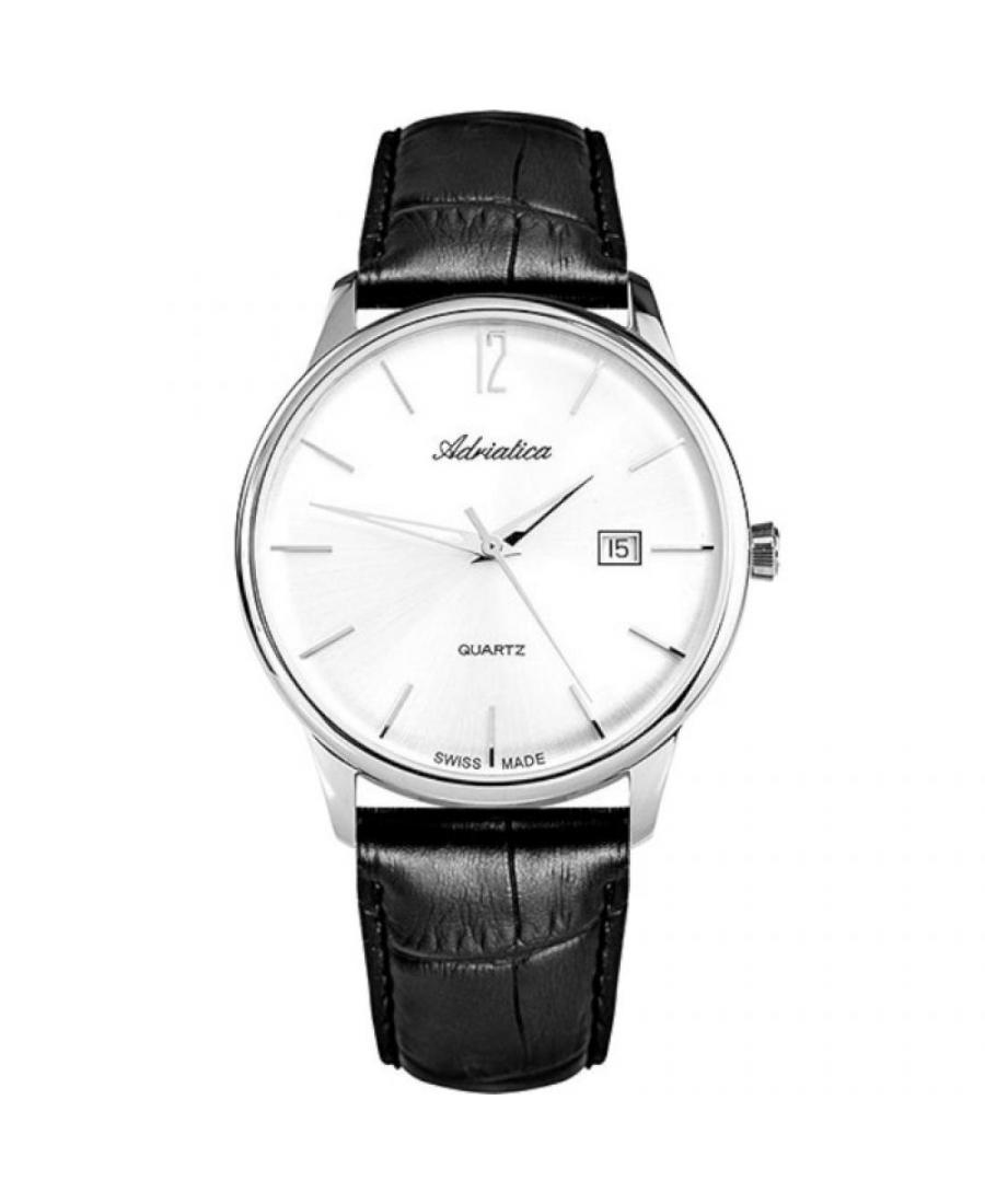 Men Swiss Classic Quartz Watch Adriatica A8254.5253Q White Dial
