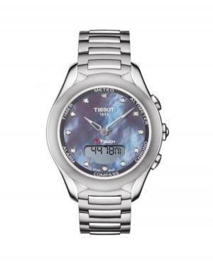 Women Swiss Fashion Sports Functional Eco-Drive Watch Tissot T075.220.11.106.01 Mother of Pearl Dial