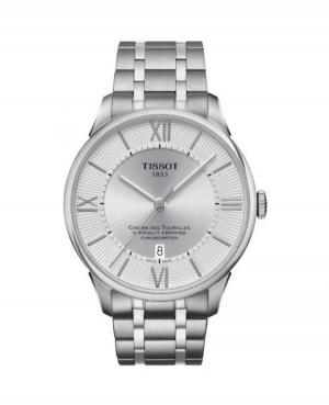Men Classic Luxury Swiss Automatic Analog Watch Chronograph TISSOT T099.408.11.038.00 Silver Dial 42mm