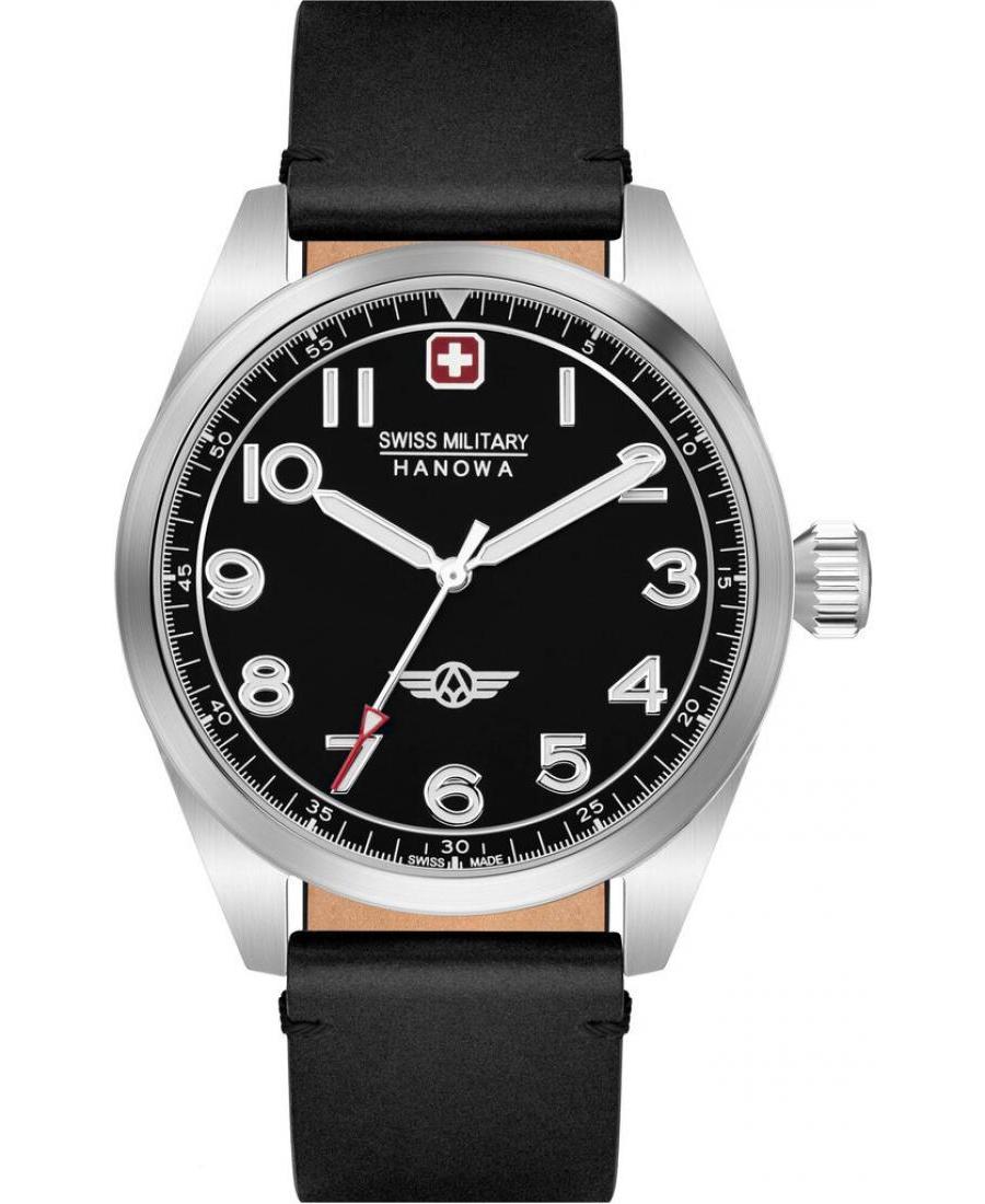 Men Swiss Classic Quartz Watch Swiss Military Hanowa SMWGA2100401 Black Dial
