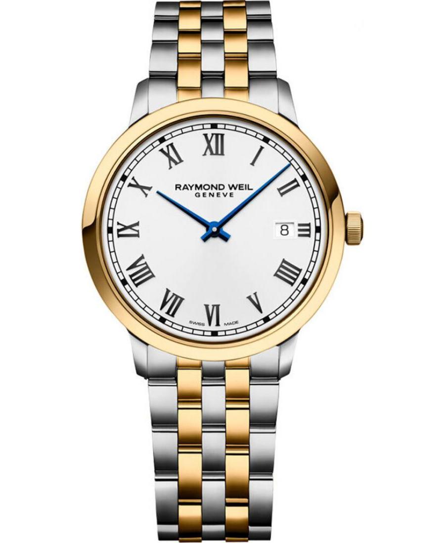 Мужские Luxury Швейцарские Кварцевый Аналоговый Часы RAYMOND WEIL 5485-STP-00359