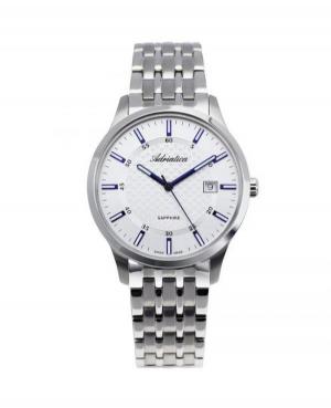 Men Swiss Classic Quartz Watch Adriatica A1256.51B3Q Silver Dial