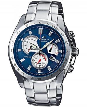 Men Fashion Sports Japan Quartz Watch Chronograph CASIO EF-521D-2AVEF Blue Dial 45mm