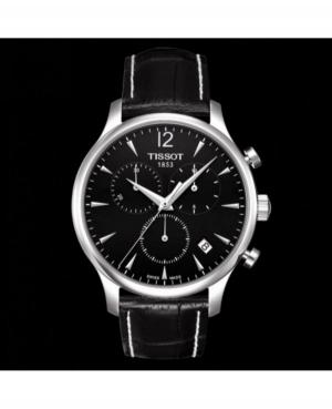 Mężczyźni Szwajcar kwarcowy analogowe Zegarek Chronograf TISSOT T063.617.16.057.00 Czarny Dial 42mm