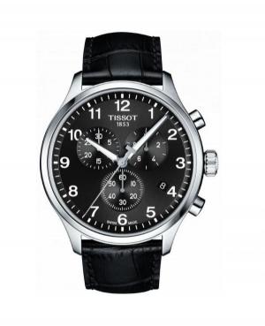 Mężczyźni klasyczny Szwajcar kwarcowy analogowe Zegarek Chronograf TISSOT T116.617.16.057.00 Czarny Dial 45mm