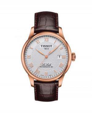 Men Classic Luxury Swiss Automatic Analog Watch TISSOT T006.407.36.033.00 White Dial 39.3mm