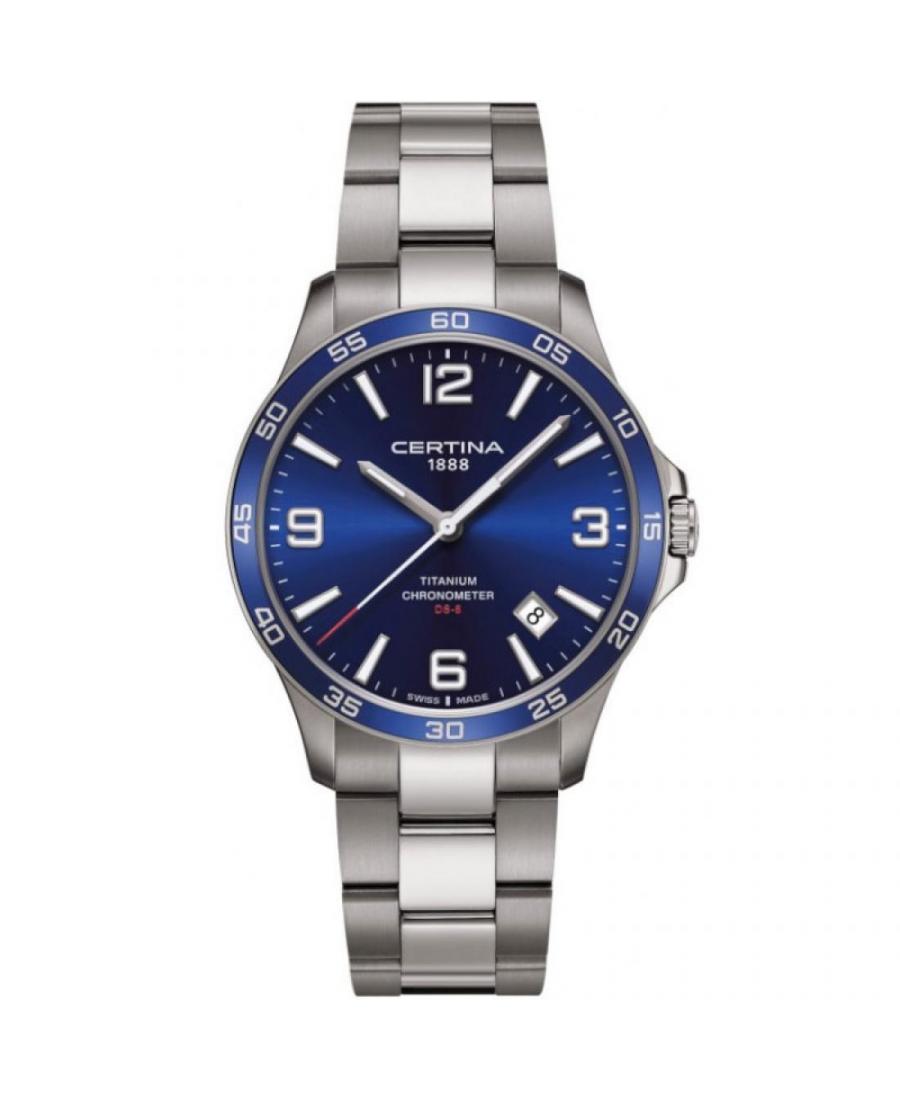 Men Swiss Classic Quartz Watch Certina C033.851.44.047.00 Blue Dial