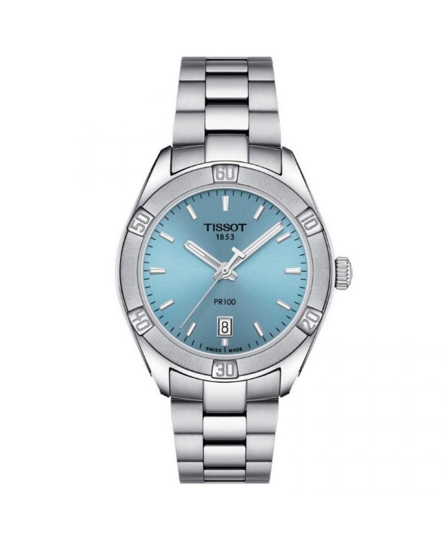 Women Swiss Classic Quartz Watch Tissot T101.910.11.351.00 Blue Dial