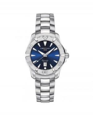 Women Fashion Classic Diver Swiss Quartz Analog Watch CERTINA C032.251.11.041.00 Blue Dial 34.2mm