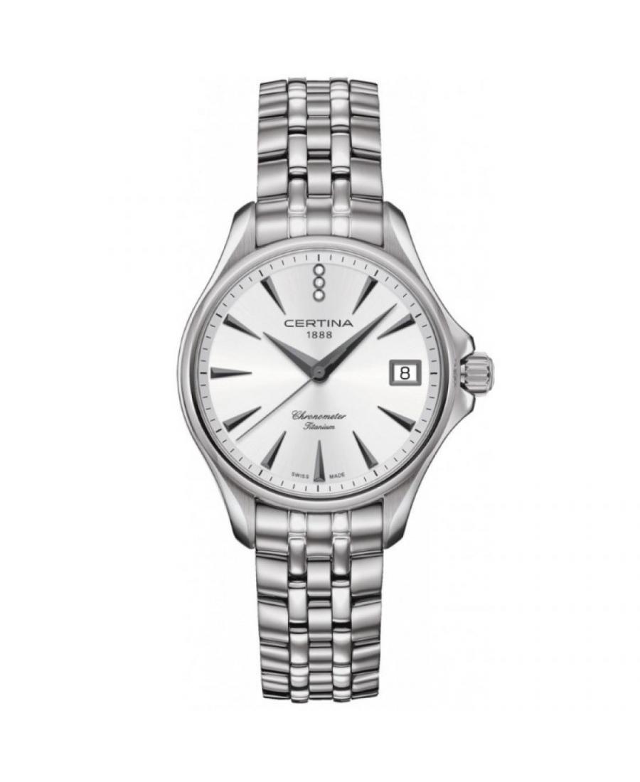Women Swiss Classic Quartz Watch Certina C032.051.44.036.00 Silver Dial
