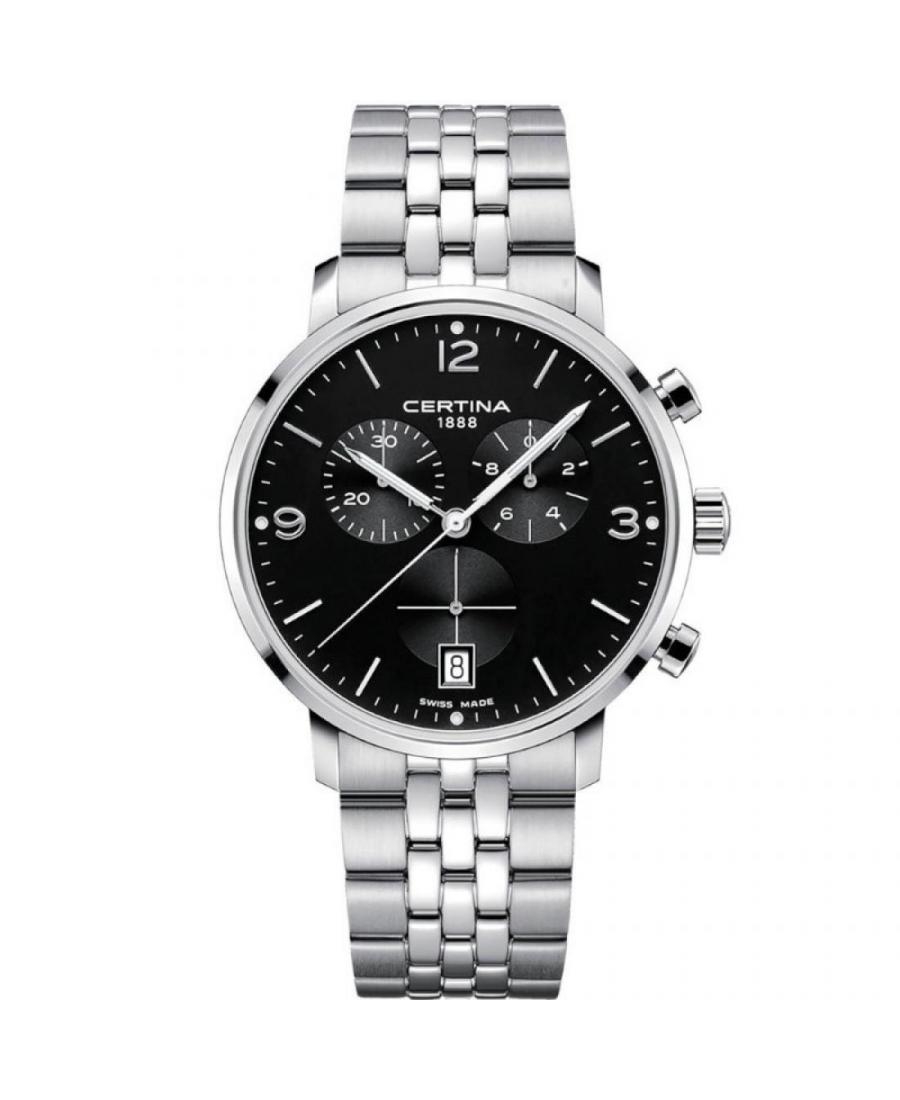 Men Swiss Classic Quartz Watch Certina C035.417.11.057.00 Black Dial