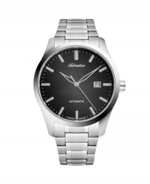 Mężczyźni klasyczny Szwajcar automatyczny analogowe Zegarek ADRIATICA A8277.5116A Szary Dial 44mm
