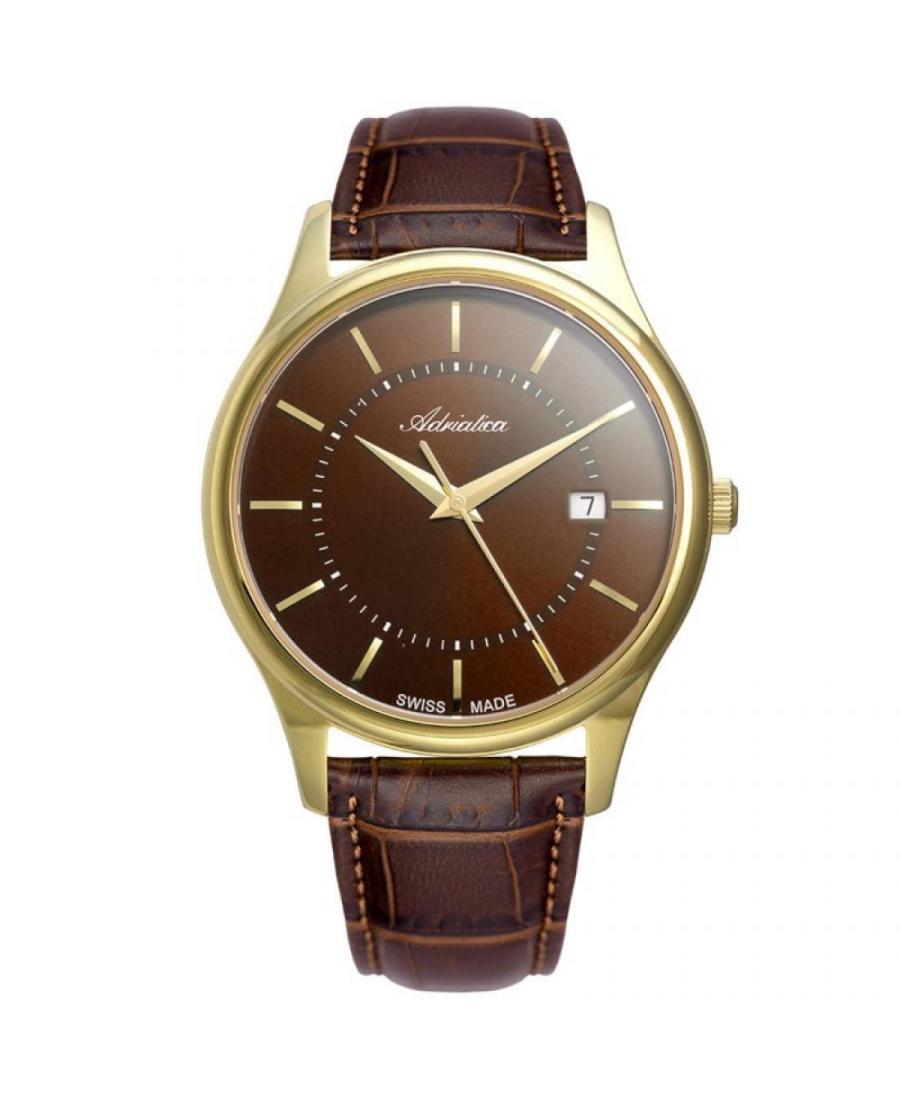 Mężczyźni Szwajcar klasyczny kwarcowy Zegarek Adriatica A1279.121GQ Brązowy Wybierz