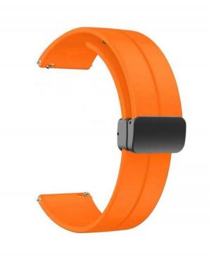 Watch Strap Diloy SBR45.12.20 Silicone Orange 20 mm