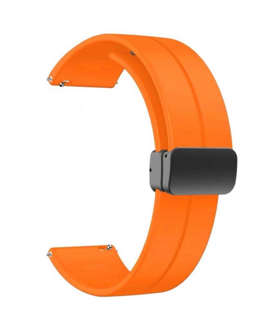 Watch Strap Diloy SBR45.12.20 Silicone Silikon Pomarańczowy 20 mm