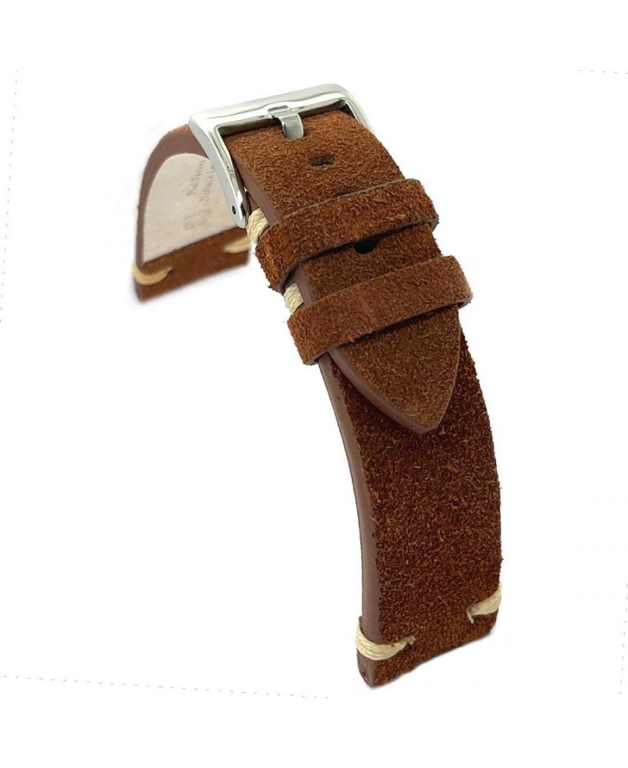 Watch Strap Diloy 417.02.22 Brown 22 mm