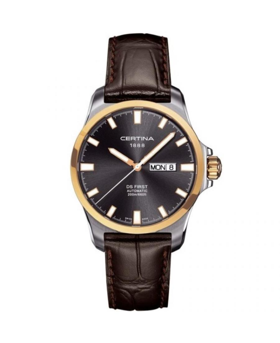 Mężczyźni Szwajcar klasyczny automatyczny Zegarek Certina C014.407.26.081.00 Czarny Wybierz