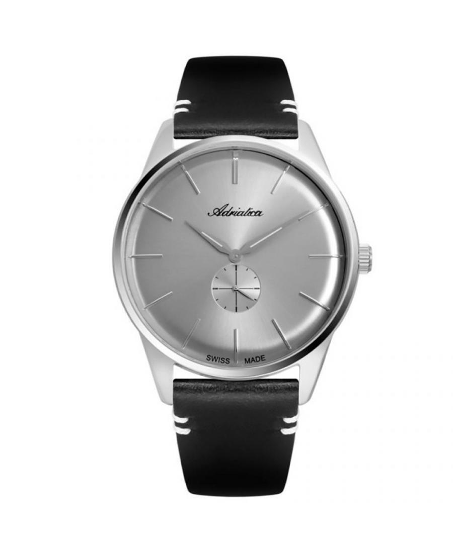 Men Swiss Classic Quartz Watch Adriatica A8264.5217Q Grey Dial