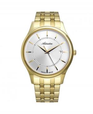 Men Swiss Classic Quartz Watch Adriatica A1279.1113Q Silver Dial