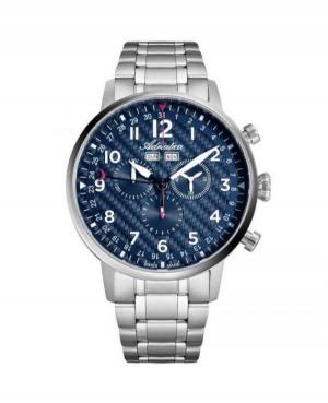 Men Classic Swiss Quartz Analog Watch Chronograph ADRIATICA A8308.5125CH Blue Dial 42mm