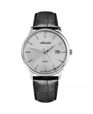 Men Swiss Classic Quartz Watch Adriatica A8254.5257Q Silver Dial