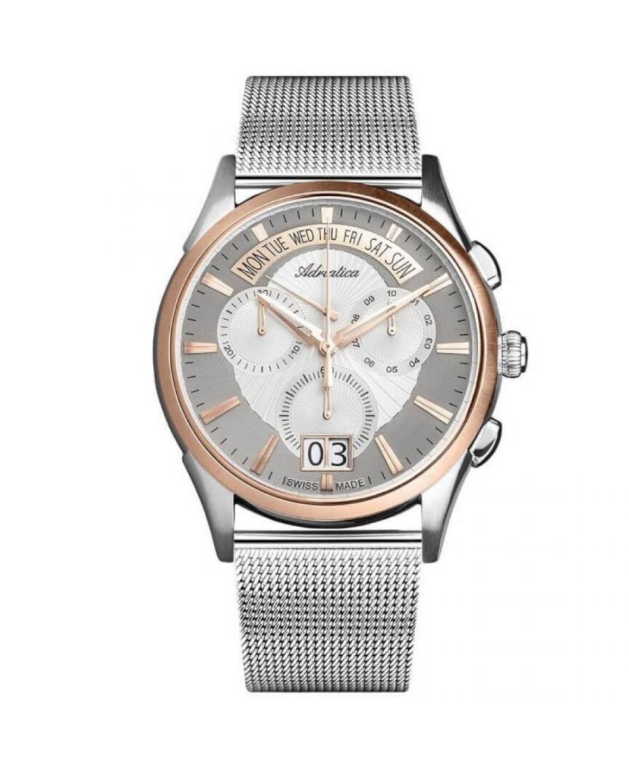Mężczyźni Szwajcar klasyczny kwarcowy Zegarek Adriatica A1193.R113CH Biały Wybierz