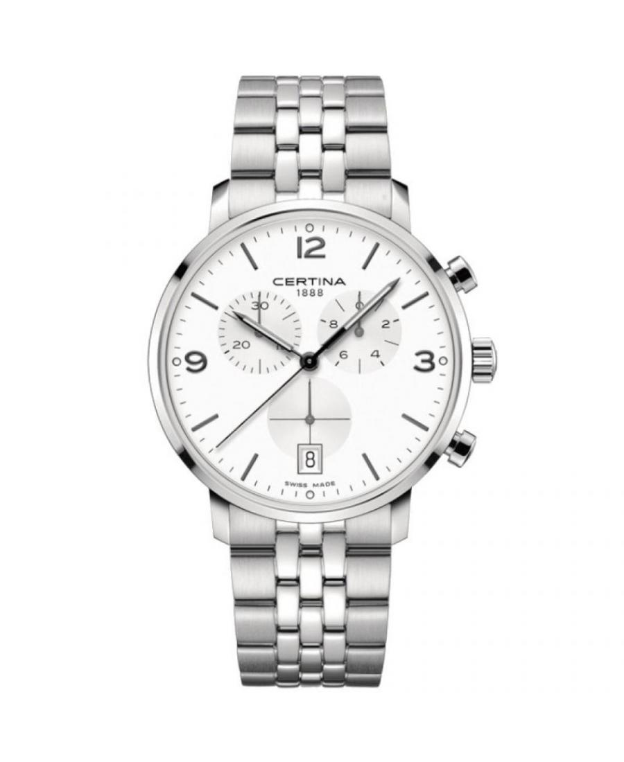 Mężczyźni Szwajcar klasyczny kwarcowy Zegarek Certina C035.417.11.037.00 Biały Wybierz