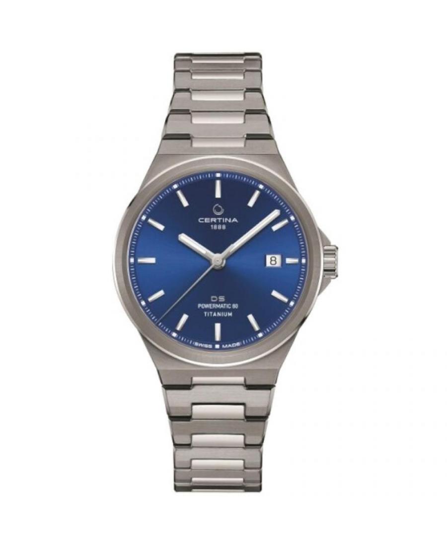 Men Swiss Classic Automatic Watch Certina C043.407.44.041.00 Blue Dial