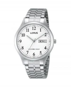 Men Classic Japan Quartz Analog Watch LORUS RXN01DX-5 White Dial 37mm