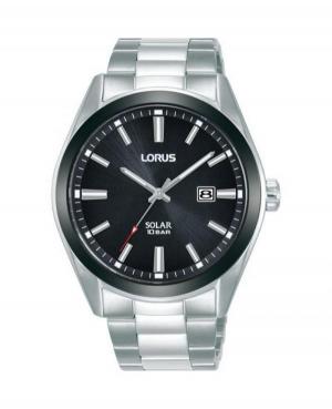 Men Japan Classic Eco-Drive Watch Lorus RX335AX-9 Black Dial